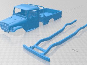 toyota land cruiser pickup 1979 printable body car 3D प्रिंट मॉडल