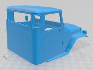 toyota land cruiser pickup 1979 printable body car 3D प्रिंट मॉडल
