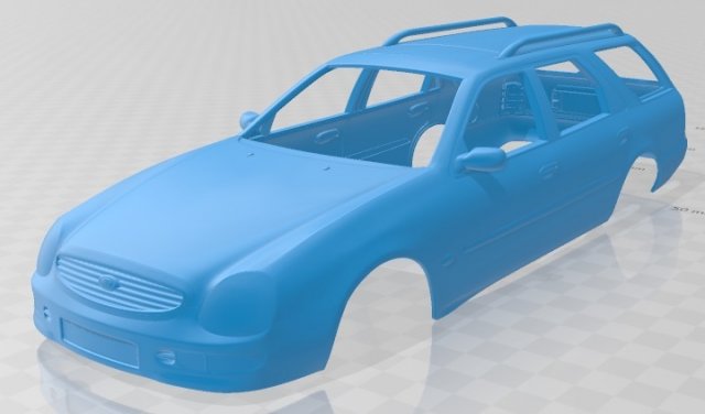 scorpio wagon 1994 printable body car 3D Baskı Modeli .c4d .max .obj .3ds .fbx .stl .blend 
