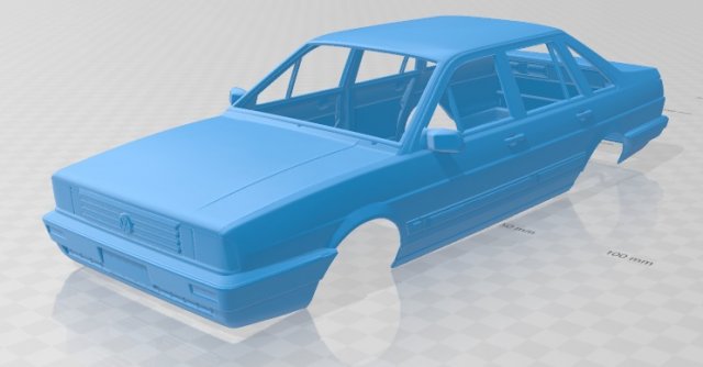 volkswagen santana 1985 printable body car 3D 打印模型 .c4d .max .obj .3ds .fbx .stl .blend 