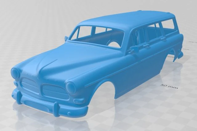volvo amazon wagon 1961 printable body car 3D Print Model .c4d .max .obj .3ds .fbx .stl .blend 