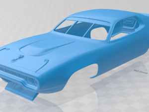 roadrunner nascar 1971 printable body car 3D Print Model