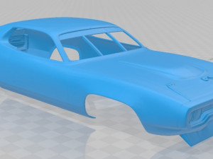 roadrunner nascar 1971 printable body car 3D Print Model