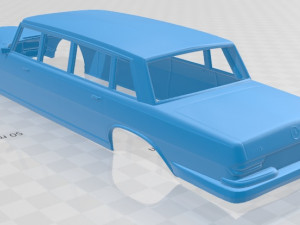 mercedes benz 600 w100 1964 printable body car 3D प्रिंट मॉडल