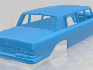 mercedes benz 600 w100 1964 printable body car 3D प्रिंट मॉडल