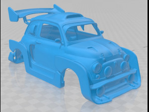 fiat 500 raid printable body car Model do druku 3D