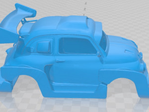 fiat 500 raid printable body car Model do druku 3D