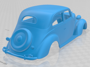fiat 1100 b 1949 printable body car 3D Druckmodell