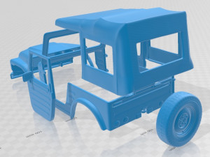 suzuki jimny 1977 printable body 3Dプリントモデル