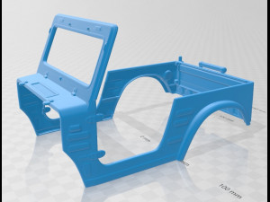 suzuki jimny 1977 printable body 3Dプリントモデル