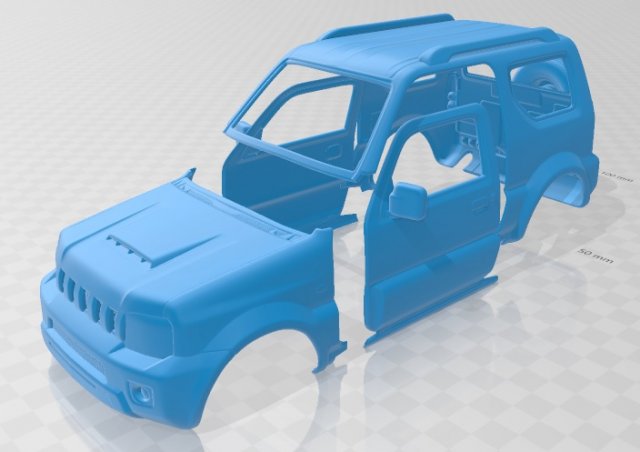 suzuky jimny 2013 printable body car 3D Print Model .c4d .max .obj .3ds .fbx .stl .blend