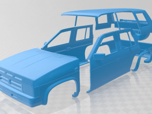 nissan terrano i 1993 printable body car Modelo de impresión 3D