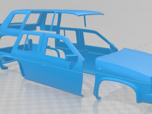 nissan terrano i 1993 printable body car 3D Druckmodell