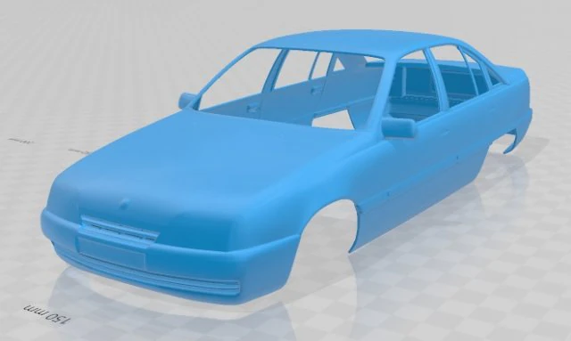 opel omega 1987 printable body car 3D Print Model .c4d .max .obj .3ds .fbx .stl .blend 