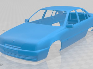 opel omega 1987 printable body car 3D Print Model