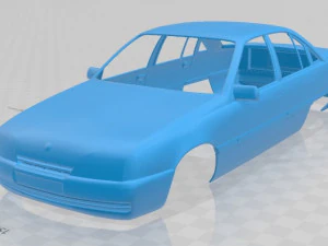carro com carroceria imprim&iacute;vel opel omega 1987 Modelo de Impressão 3D