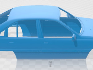 opel omega 1987 printable body car 3D 打印模型
