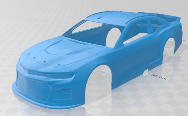camaro zl1 2018 nascar printable body car Modèles 3D en vedette .c4d .max .obj .3ds .fbx .stl .blend 