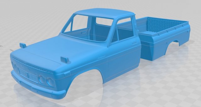 toyota hilux 1968 printable body car 3D Принт Модель .c4d .max .obj .3ds .fbx .stl .blend 