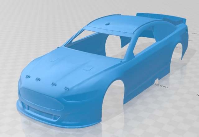fusion 2103 nascar printable body car Modelo de Impressão 3D .c4d .max .obj .3ds .fbx .stl .blend 