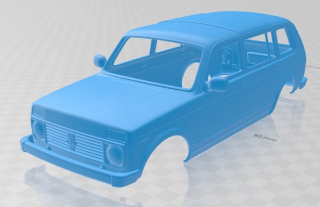 lada niva 2131 2012 5 doors printable body car 3D Print Model .c4d .max .obj .3ds .fbx .stl .blend 
