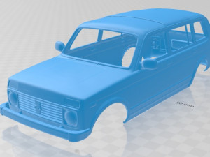 lada niva 2131 2012 5 doors printable body car 3D Print Model