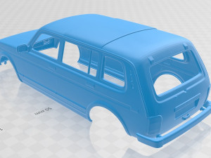 lada niva 2131 2012 5 doors printable body car 3D Print Model