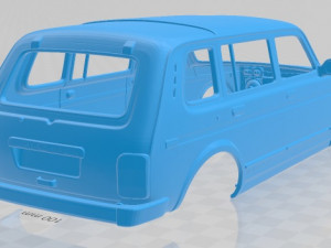 lada niva 2131 2012 5 doors printable body car 3D Print Model