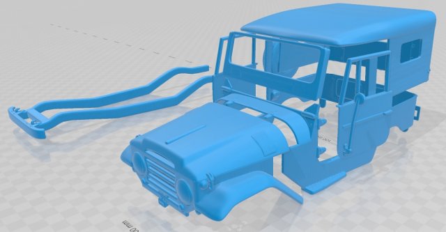 toyota land cruiser j20 1958 printable body car 3D प्रिंट मॉडल .c4d .max .obj .3ds .fbx .stl .blend 