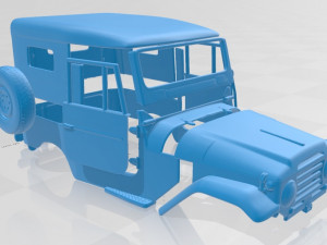 toyota land cruiser j20 1958 printable body car 3D प्रिंट मॉडल