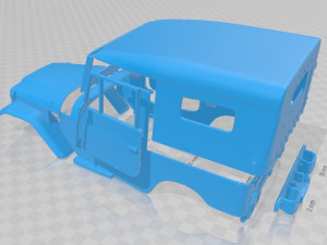 toyota land cruiser j20 1958 printable body car 3D प्रिंट मॉडल
