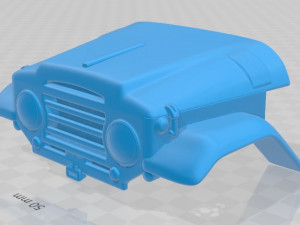 toyota land cruiser j20 1958 printable body car 3D प्रिंट मॉडल