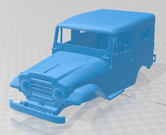 toyota land cruiser j20 1958 printable body car 3D Print Model .c4d .max .obj .3ds .fbx .stl .blend 