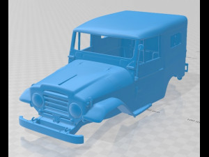 toyota land cruiser j20 1958 printable body car 3D-Druckmodell