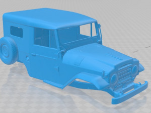 toyota land cruiser j20 1958 printable body car 3D Print Model