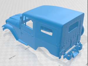 toyota land cruiser j20 1958 printable body car 3D Print Model