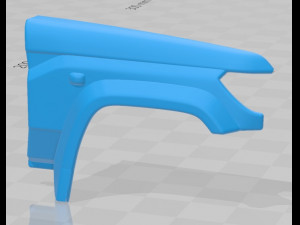 toyota land cruiser j70 pickup gxl 2008 printable body car 3D प्रिंट मॉडल