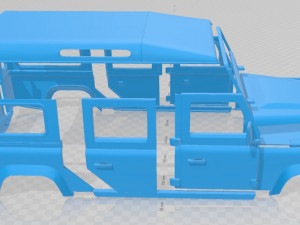 land rover defender 110 2011 printable body car 3D-Druckmodell
