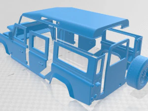 land rover defender 110 2011 printable body car 3D Print Model