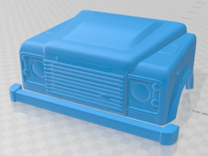 land rover defender 110 2011 printable body car 3D-Druckmodell