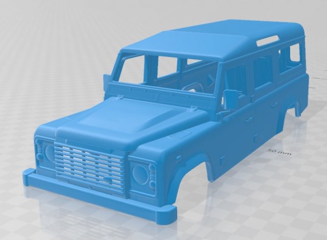 land rover defender 110 2011 printable body car Modèles 3D en vedette .c4d .max .obj .3ds .fbx .stl .blend 