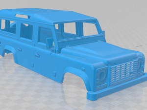 land rover defender 110 2011 printable body car Modèles 3D en vedette