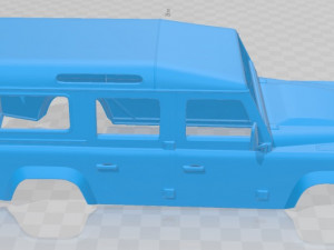 land rover defender 110 2011 printable body car Modèles 3D en vedette