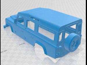land rover defender 110 2011 printable body car Modèles 3D en vedette
