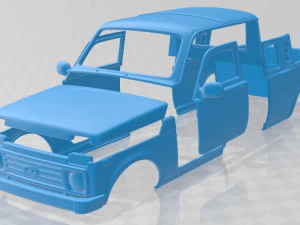 lada niva pickup 2015 printable body car 3D Print Model