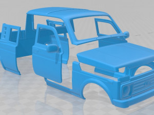 lada niva pickup 2015 printable body car Modelo de impresión 3D