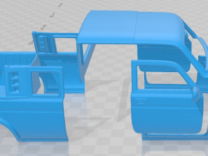 lada niva pickup 2015 printable body car Modelo de impresión 3D