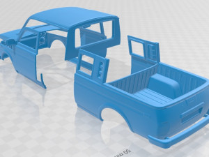 lada niva pickup 2015 printable body car Modelo de impresión 3D