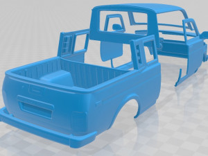 lada niva pickup 2015 printable body car Modelo de impresión 3D