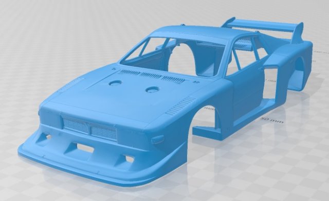 lancia beta montecarlo 1980 printable body car Modelo de impresión 3D .c4d .max .obj .3ds .fbx .stl .blend 